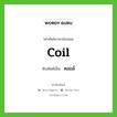 คอยล์ ทับศัพท์มาจากคำไหน?, คำศัพท์ภาษาอังกฤษ คอยล์ ทับศัพท์เป็น coil