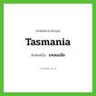Tasmania เขียนเป็นคำไทยว่าอะไร?, คำศัพท์ภาษาอังกฤษ Tasmania ทับศัพท์เป็น แทสเมเนีย